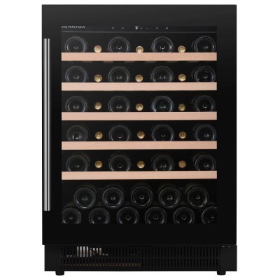 Dunavox flow-46 cantinetta vini h 82 cm vetro nero dauf-46.138b