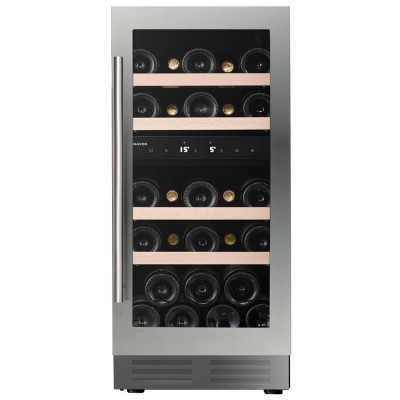 Dunavox dauf-32.78dss flow-32d  vinoteca h 82 cm acero inoxidable