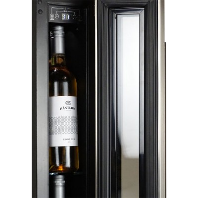 Dunavox dauf-9.22b flow-9  Wine cellar undertop h 82 x 15 cm black glass