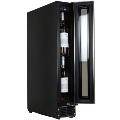 Dunavox dauf-9.22ss flow-9  vinoteca bajo encimera h 82 x 15 cm acero inoxidable