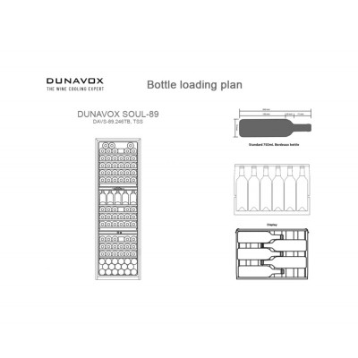 Dunavox dx-89.246tss anima-89  Built-in wine cellar column h 178 stainless steel