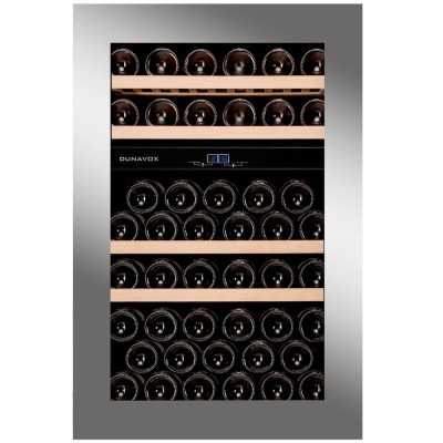 Dunavox davg-49.116dss.to sguardo-49  vinoteca encastrable columna de acero inoxidable h 88 cm