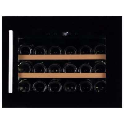 Dunavox davs-18.46b anima-18  vinoteca encastrable vidrio negro h 45 cm