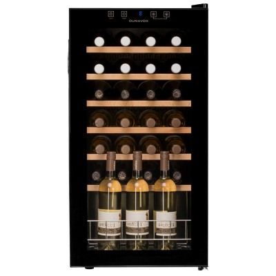 Dunavox dxfh-28.88 cantina vini libera installazione h 84 vetro nero