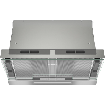 Hotte encastrable sous meuble Miele das 4640 escamotable 60 cm verre