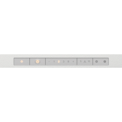 Campana extractora empotrada Miele das 4940 bajo mueble escamoteable de 90 cm de cristal