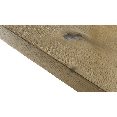 Tavolo moderno legno rovere massello gambe vetro