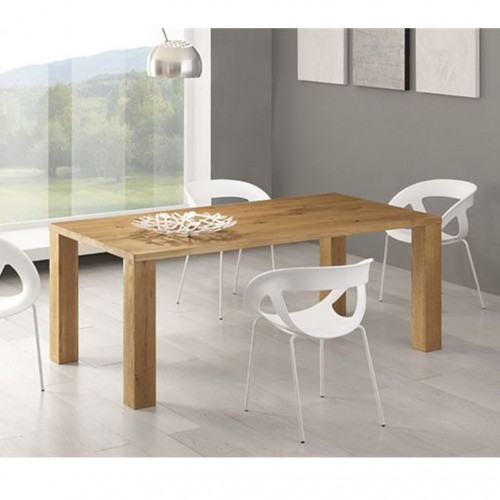 Modern wooden table solid oak
