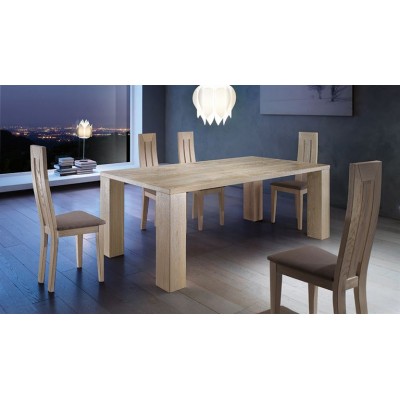 Tavolo moderno legno rovere massello