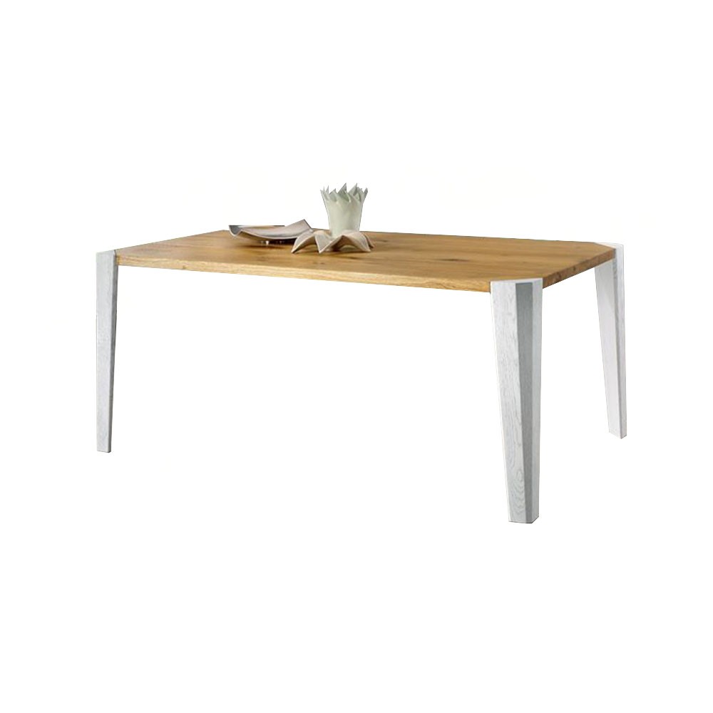 Moderne Holztisch -Massagehandwerk weiße Beine