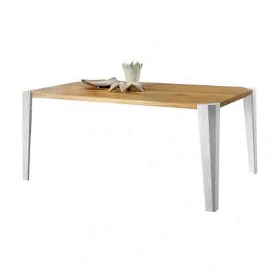 Conarte   mesa moderna patas de madera maciza de roble blanco hechas a mano
