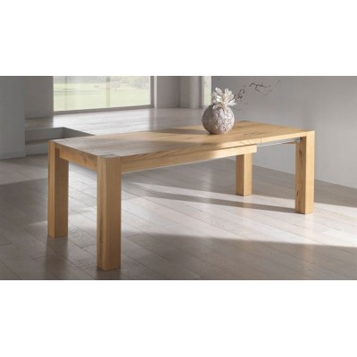 Conarte   mesa moderna madera maciza de roble extensible hecha a mano