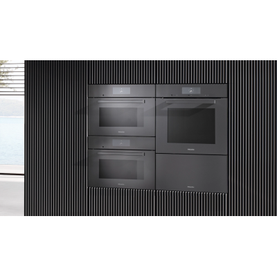 Tiroir chauffant Miele esw 7030 h 32 cm gris graphite