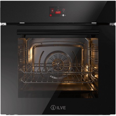 Ilve ov60stct3 Professional Plus Einbau-Multifunktionsofen aus schwarzem Glas