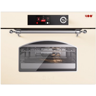 Ilve 645snzt4 Nostalgie horno para pizza empotrable h 45 blanco antiguo