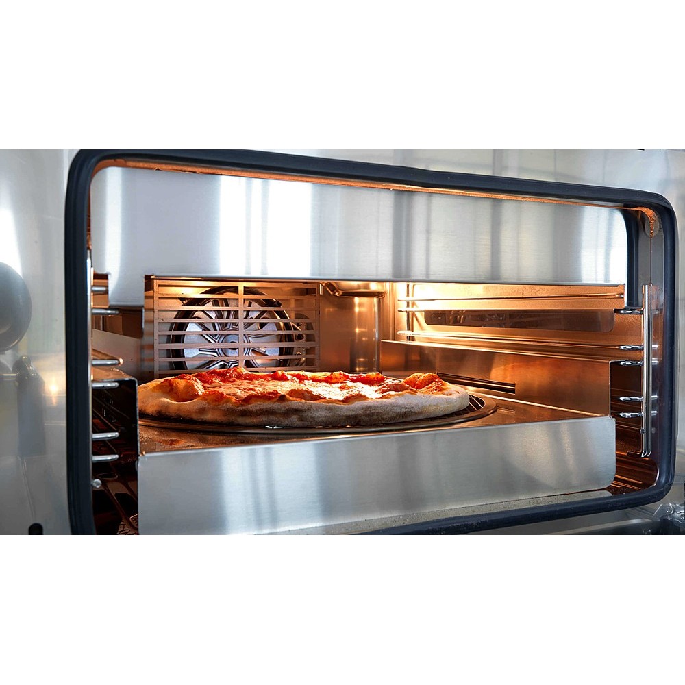 Horno eléctrico de mesa de 32 l para el hogar, horno de tostadora  multifunción automático de 30 l para hornear pizza, horno eléctrico para  hornear