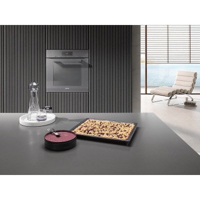 Miele h 7860 bp VitroLine built-in multifunction oven, grey glass