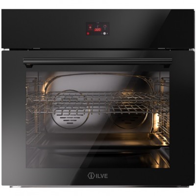 Piekarnik wielofunkcyjny Ilve ov30stct3 Professional Plus 75 cm, szkło czarne