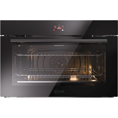 Ilve ov91stct3 Professional Plus  Multifunction oven 90cm black glass