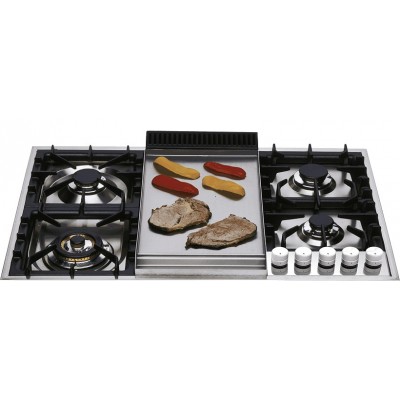 Płyta gazowa Ilve xlp90f Professional Plus + płyta ze stali nierdzewnej 90 cm