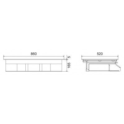 Placa de inducción Ilve hvi90agtc Professional Plus con campana integrada 86 cm