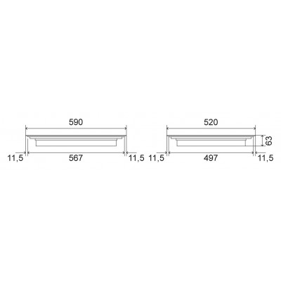 Ilve khvi60tc Pro Line Induktionskochfeld 60 cm