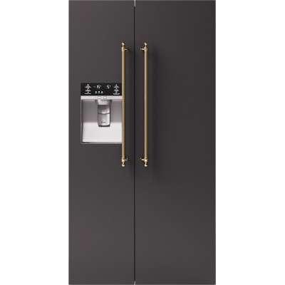 Ilve rn9020sbs  Refrigerator + freestanding freezer 90 cm graphite