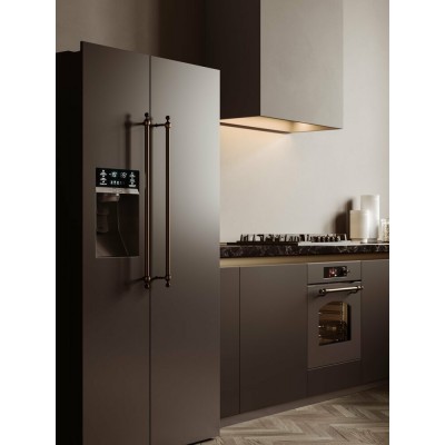 Ilve rn9020sbs freistehender 90 cm Kühl- und Gefrierschrank, Graphit