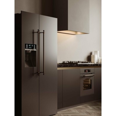 Ilve rn9020sbs  frigorífico + congelador independiente 90 cm grafito