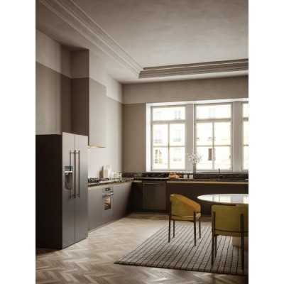 Ilve rn9020sbs freistehender 90 cm Kühl- und Gefrierschrank, Graphit