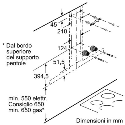 Neff d65bmp5n0 campana de pared 60 cm acero inoxidable