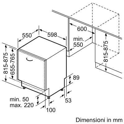 Neff s197tcx00e vollintegrierter Einbau-Geschirrspüler 60 cm