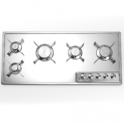 Alpes Inox a 498/5g  Freistehender Gasherd 100 cm Stahl