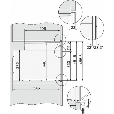 Miele h 7244 B Pureline horno multifunción compacto 45 cm negro