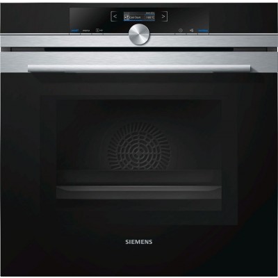 Siemens hm633gbs1 iQ700 built-in combined microwave oven black glass