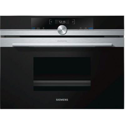 Siemens cd634gas0 iQ700 Einbau-Dampfbackofen H 45 cm schwarz