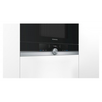 Siemens bf634lgs1 iQ700 four à micro-ondes encastrable h 38 cm noir