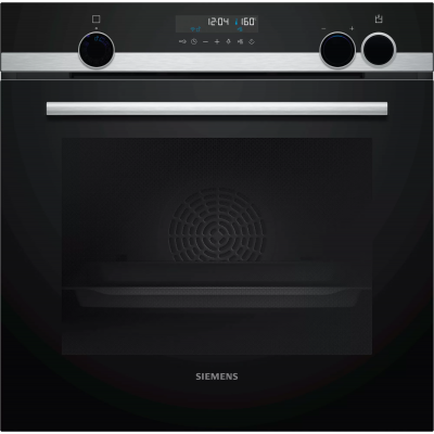 Siemens HR578G5S6 IQ 500 Einbau-Pyrolysebackofen mit Dampf schwarz