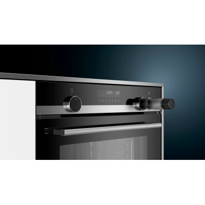 Siemens HR578G5S6 IQ 500 Einbau-Pyrolysebackofen mit Dampf schwarz