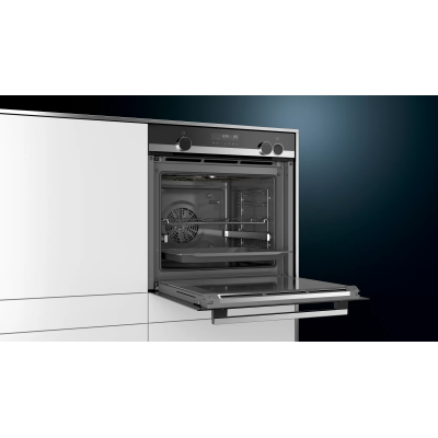 Horno pirolítico empotrable Siemens hr578g5s6 iq 500 con vapor negro