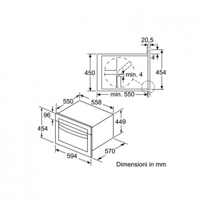 Siemens cm585ags0 iq500 four à micro-ondes encastrable h 45 cm