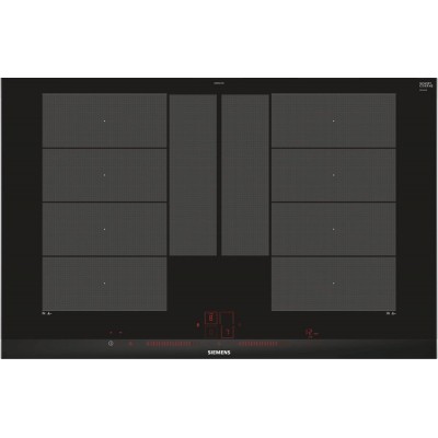 Siemens ex875lyv1e iq700 table de cuisson à induction 80 cm vitrocéramique noire
