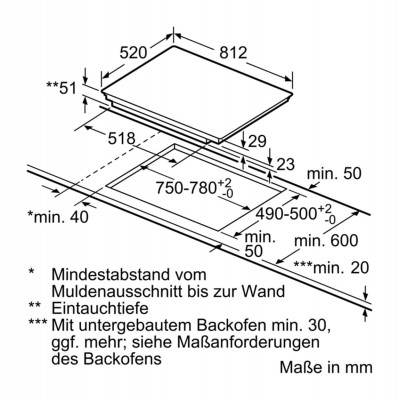 Siemens ex875lyv1e iq700 Induktionskochfeld 80 cm, schwarze Glaskeramik