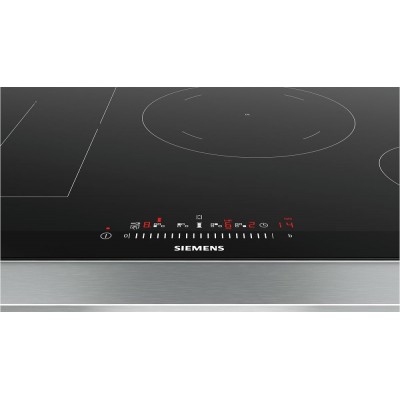 Siemens ed875fsb5e iq500 table de cuisson à induction 80 cm vitrocéramique noire
