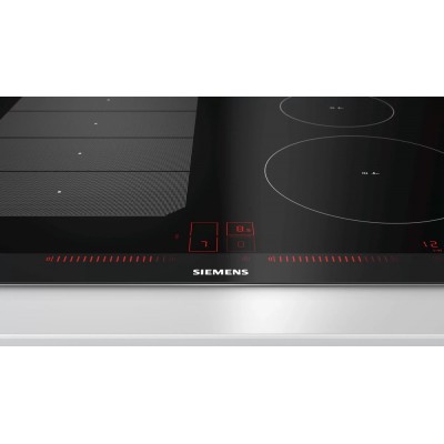 Siemens ex775lec1e iq700 induction hob 70 cm black glass ceramic