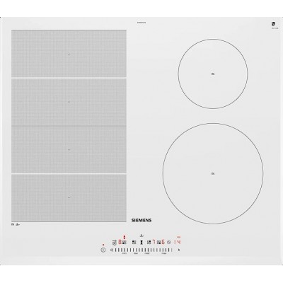 Siemens ex652fec1e iq700 table de cuisson à induction 60 cm vitrocéramique blanche