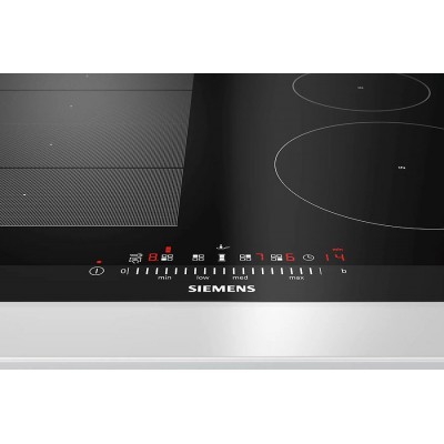 Siemens ex675fec1e iq700 table de cuisson à induction 60 cm vitrocéramique noire