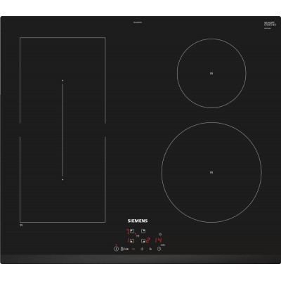 Siemens ee631bpb1e iq500 table de cuisson à induction 60 cm vitrocéramique noire