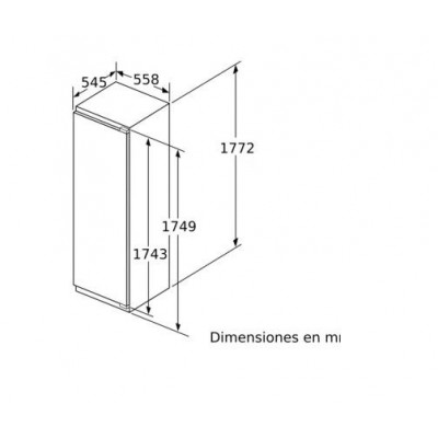 Congelador incorporado Siemens gi81naef0 h 177 cm