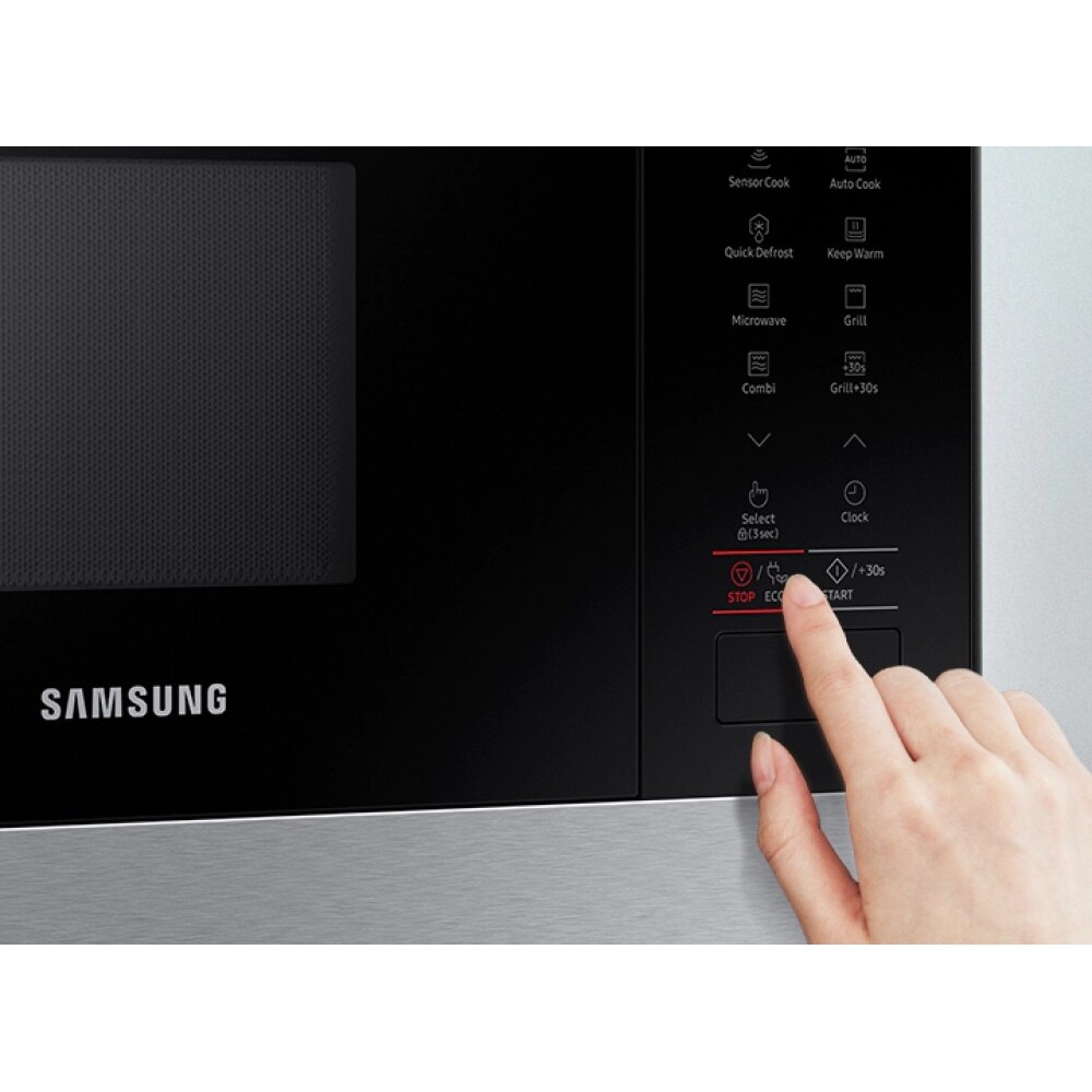 Samsung mg22m8274ct forno microonde con grill da incasso inox - nero